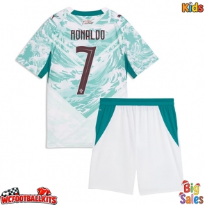 Portugal Cristiano Ronaldo #7 Replica Away Stadium Kit for Kids World Cup 2026 Short Sleeve (+ pants)